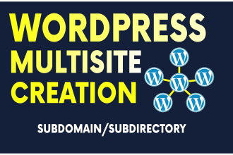 do wordpress multisite network creation with subsite setup