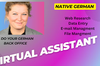 do your german backoffice and virtual assistant