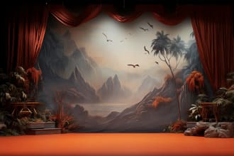 design a backdrop or step and repeat banner within 4 hours