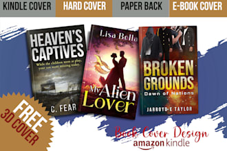 do book cover design, book cover or ebook cover design