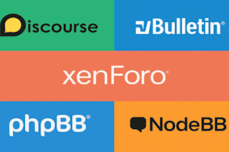 our agency will install and customize discourse, vbulletin, and xenforo forums