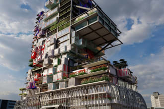 design architecture 3d model in revit or sketchup