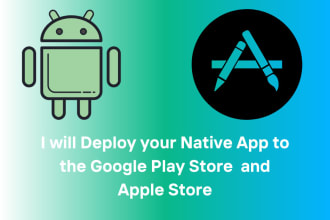deploy your native app to the apple store or on play store