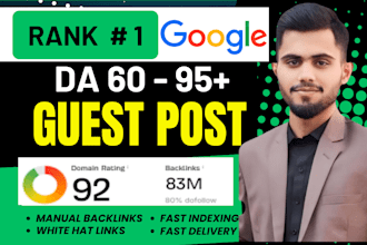 do high da premium guest post backlink, publish article on guest blogging sites