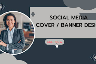 do youtube banner, linkedin banner, facebook cover design