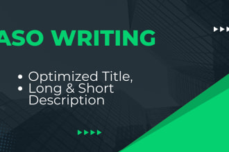 write an aso optimized descriptions of mobile apps or game