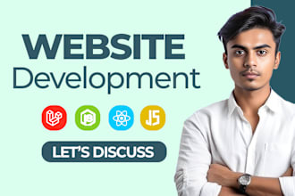 do website development as full stack web developer, PHP laravel HTML CSS react