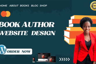 design book author website, book website and author website