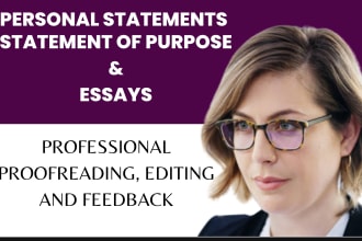 review and edit your medical school personal statement or college application