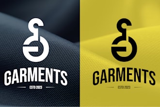 design clothing brand fashion apparel initial letters logo and brand style kit