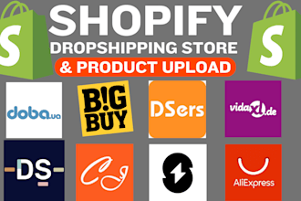dropship shopify winning trending products via autods dsers doba supliful bigbuy