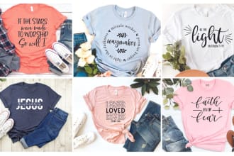 do creative christian t shirt design in 24 hrs