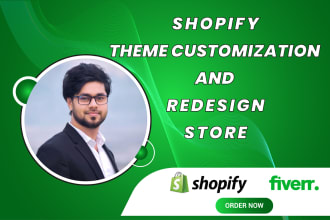 customize shopify clothing store or shopify dropshipping store design any theme