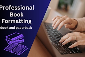 do book formating, paperback and kindle ebook format