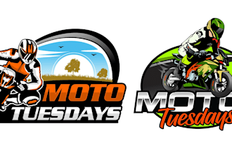 design modern awesome motor, bike logo