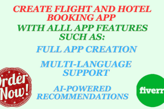 create flight booking app hotel booking app travel and car booking app