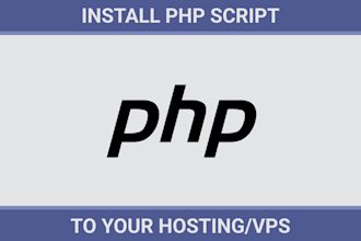 install PHP script on your hosting or server