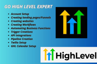 build gohighlevel sales funnel, go high level landing page, ghl website expert