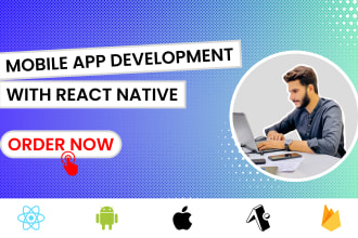 develop android and ios mobile apps using react native