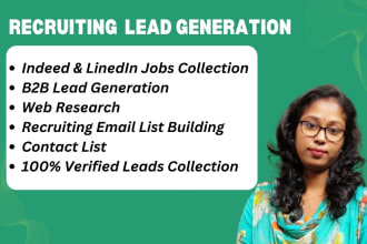 collect recruiting leads, recruiting email list  for HR managers