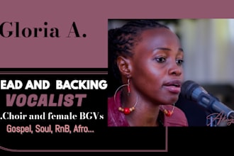 sing backing vocals, harmonies, or choir, adapting to any genre
