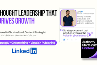 ghostwrite linkedin thought leadership posts and articles