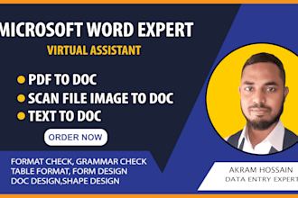 do typing job in microsoft word