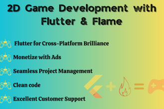 develop 2d game with flutter using flame game engine