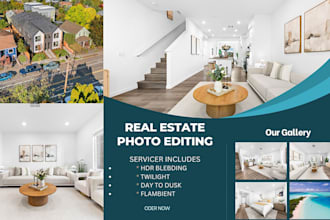 edit hdr real estate photos, flambient