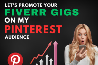 promote your gig with my pinterest audience to get sales