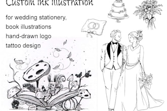 draw a custom ink illustration for you