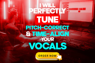 perfectly tune, pitch correct and time align your vocals