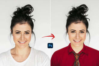 do photoshop editing, retouching portraits and headshots