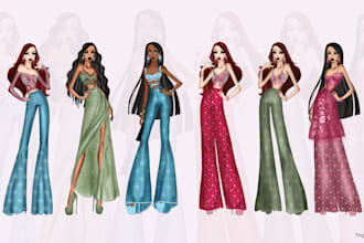 do your fashion collection, mood boards and tech packs