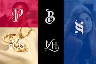 design initial letters, monogram, fashion, elegant, and clothing brand logo