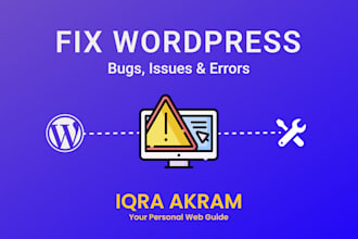 fix wordpress issues, wordpress errors and critical error