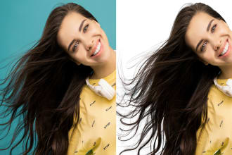 do photoshop image masking, hair masking and transparent background