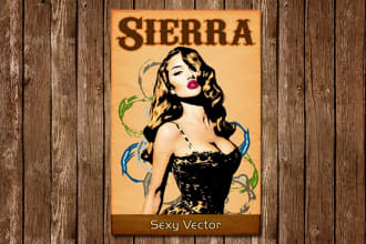 design you an awesome retro style flyer, poster or banner