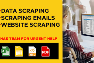 do email finding and web scraping