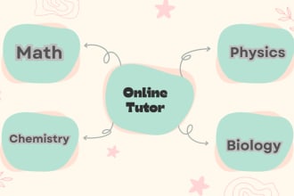 be your math physics chemistry  biology tutor online