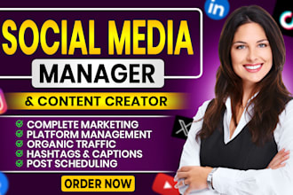 be your social media marketing manager and content creator
