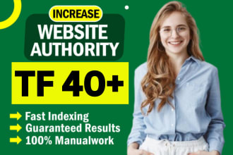 increase url trust flow tf 40 plus increase tf with quality link