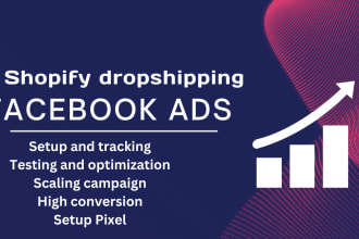 create, setup profitable shopify drop shipping facebook video meta ads campaign