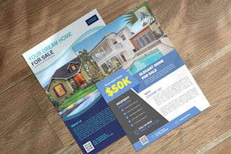 design premium real estate flyers
