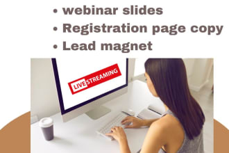 write a converting video script or live webinar script for you with PPT slides