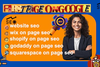setup SEO for wix shopify squarespace website, optimize wix shopify squarespace