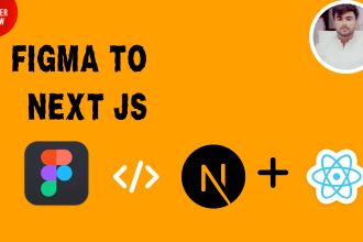 convert the figma design to react or next js with tailwind CSS