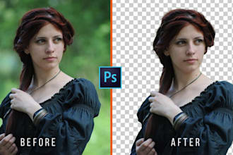 professionally remove background from image, cut out photos