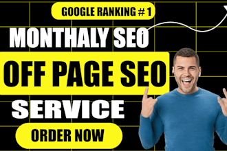 monthly off page seo high authority dofollow backlinks for