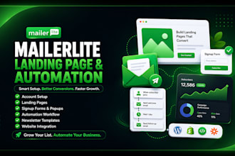 set up mailerlite automation, landing pages and forms